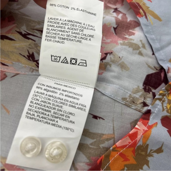 New Perry Ellis Long Sleeve Button Down Shirt Stretch Heather Sz 2X Men - Picture 8 of 10